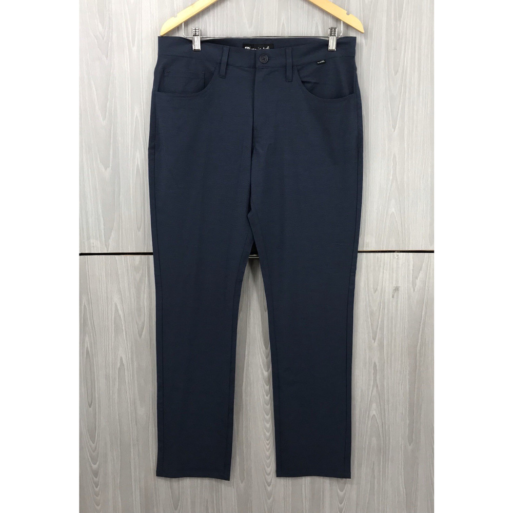 Travis Mathew Pants Men's‎ 32 Blue Performance 5-Pocket Golf Stretch IMQ534